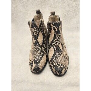 SO Ankle Boots Shoes Snake Skin - Faux Leather 6.5